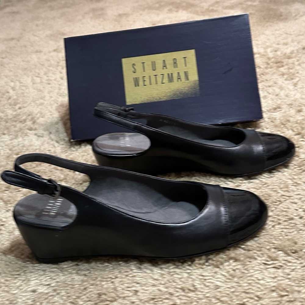 Vintage Stuart Weitzman Wedge Slingback Flat